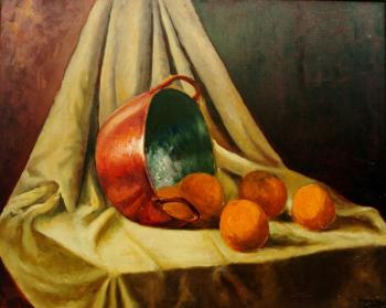 Mari Fe Romero Campo : Bodegon Con Naranjas